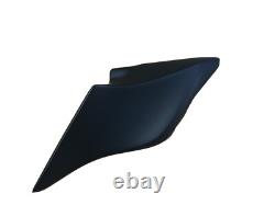 97-08 Harley Davidson 6 Stretched Side Covers 4 Dual Pipes FLH Touring Baggers