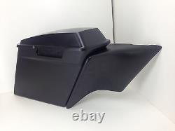97-08 Harley Davidson 6 Stretched Side Covers 4 Dual Pipes FLH Touring Baggers