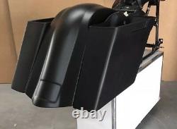 97-08 Rear Fender Overlay Flh 6 Harley Saddlebags Stretched No Cutouts Bagger