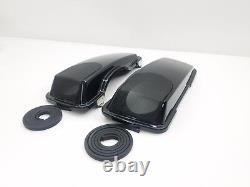 97-13Harley Davidson Cvo 5x7 Speaker Lids Touring Music Baggers Abs PLastic