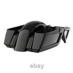Advan Vivid Black Holeshot Chopped Bagger Kit For Harley Touring 14+