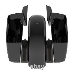 Advan Vivid Black Holeshot Chopped Bagger Kit For Harley Touring 14+