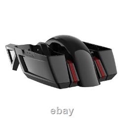 Advan Vivid Black Holeshot Chopped Bagger Kit For Harley Touring 14+