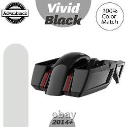 Advan Vivid Black Holeshot Chopped Bagger Kit For Harley Touring 14+