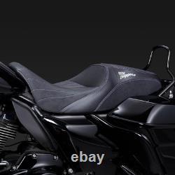 Advanblack SIK Baggers Purple Stitching Seat For 2009-2023 Harley Touring