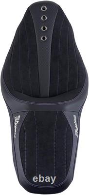 Advanblack SIK Baggers Purple Stitching Seat For 2009-2023 Harley Touring