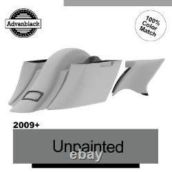Advanblack Unpainted Bagger Boss Down And Out Bagger Kit For 09+ Halrey Touring