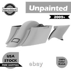 Advanblack Unpainted Bagger Boss Down And Out Bagger Kit For Halrey Touring 09+
