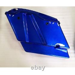 Bagger 5 Extended Bags Custom Blue Painted FOR Road Glide 2014-UP