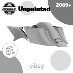 Bagger Boss Down And Out Bagger Kit UNPAINTED Advanblack For Halrey Touring