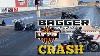 Bagger Drag Race Gone Wrong Harley Davidson Bagger Motorcycle Crash After Big Burnout At Nhra Track