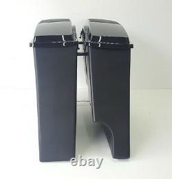 Bagger Harley Davidson Stretched 6 Saddlebag Right Exhaust 6x9 Lids #2