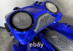 Baggers 8 With Tweeter Fiberglass Custom chopped Tour Pack Fits Harley Davidson