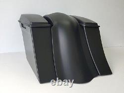 Baggers Harley Stretched Saddlebags Stock Lids Smooth fender Touring Flh 6