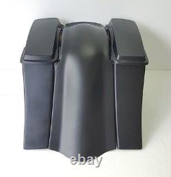 Baggers Harley Stretched Saddlebags Stock Lids Smooth fender Touring Flh 6