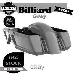 Billiard Gray Holeshot Chopped Bagger Kit Fits Harley Davidson Touring 14+