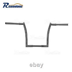 Black 12'' Monkey Bagger Handlebars + Extension Kit For Harley Road King 14-22