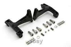 Black Adjustable Floorboard Mount Kit for Harley Davidson Touring FLH FLT Bagger