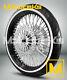 Black Fat Spoke Wheel 21x3.5 52 Dna Harley Touring Bagger Rotors Tire Mounted