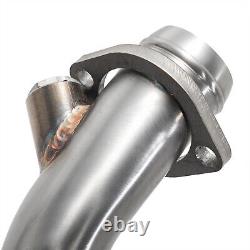 Brushed 2 into 1 Full Length Exhaust Pipe for Harley Touring Bagger Glide 95-16