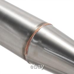 Brushed 2 into 1 Full Length Exhaust Pipe for Harley Touring Bagger Glide 95-16