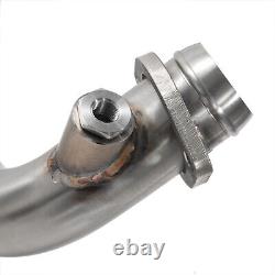 Brushed 2 into 1 Full Length Exhaust Pipe for Harley Touring Bagger Glide 95-16