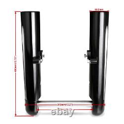 CNC Hollow Cut Fork Legs for Harley Touring Baggers 2014+