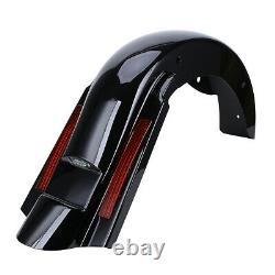 CVO Stretched Rear Fender System with LED Light For Harley Touring Bagger 1993-08