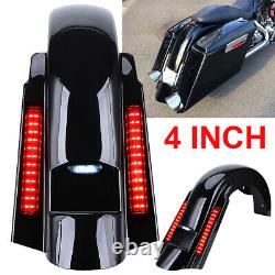 CVO Stretched Rear Fender System with LED Lights For Harley Touring Bagger 93-2008