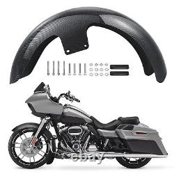 Carbon Fiber 21Wrap Front Fender For Harley Touring Street Glide Custom Baggers