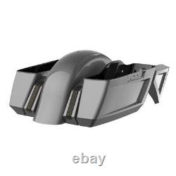 Charcoal Pearl Holeshot Chopped Bagger Kit For 14+ Harley Davidson Touring