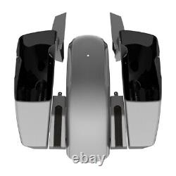 Charcoal Pearl Holeshot Chopped Bagger Kit For 14+ Harley Davidson Touring