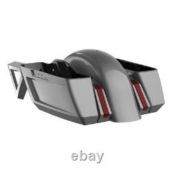 Charcoal Pearl Holeshot Chopped Bagger Kit For 14+ Harley Davidson Touring