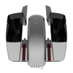 Charcoal Pearl Holeshot Chopped Bagger Kit For 14+ Harley Davidson Touring
