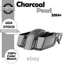 Charcoal Pearl Holeshot Chopped Bagger Kit For 14+ Harley Davidson Touring