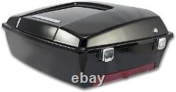 Chopped Tour Pak with Backrest 97 13 Harley Davidson Bagger Brothers Black