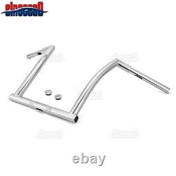 Chrome 14 Monkey Bagger Bar Handlebars Z-Bar For Harley Road Glide FLTR 2015-21