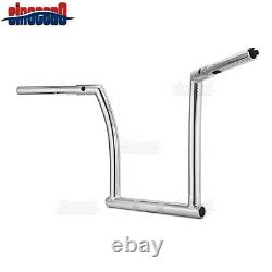 Chrome 14 Monkey Bagger Bar Handlebars Z-Bar For Harley Road Glide FLTR 2015-21