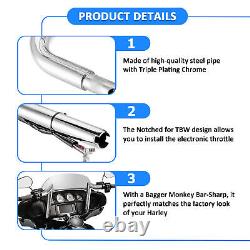 Chrome 14 Pre-Wired Handlebars For Harley Bagger Touring CVO Street Glide 14-23