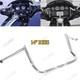 Chrome 14 Rise Handlebar For Harley Street Glide Special FLHX withBatwing fairing