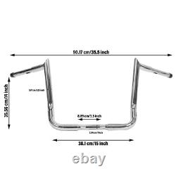 Chrome 14 Rise Handlebar For Harley Street Glide Special FLHX withBatwing fairing