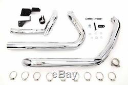 Chrome True Dual Exhaust Dresser Header Pipes Bagger Harley Touring 2010-2016 FL