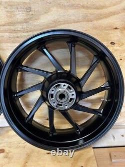 Coastal Moto 21 & 18 Hurricane Black Satin Motorcycle Wheels Harley Baggers