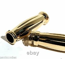 Coke Bottle Solid Cast Brass 1 Grips 1973 & Up Harley Bobber Chopper Bagger