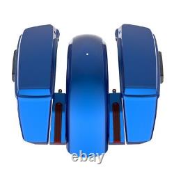 Crushed Sapphire Holeshot Chopped Bagger Kit For 09-13 Harley Touring