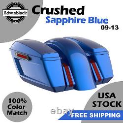 Crushed Sapphire Holeshot Chopped Bagger Kit For 09-13 Harley Touring