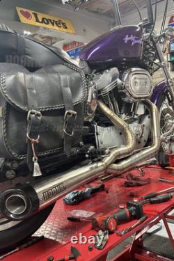 Custom Exhaust System For Harley Davidson TOURING BAGGER 2-1 Model