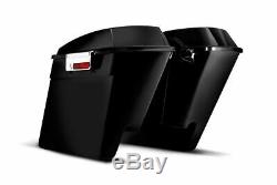 DNA 4 Stretched Extended ABS Saddlebags Bag Latches Harley Touring Bagger 93-13