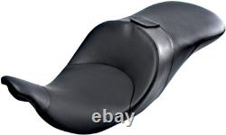 Danny Gray Tourist Air Black Leather 2up Seat 2008-2022 Harley Touring Bagger