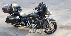 Danny Gray Tourist Air Black Leather 2up Seat 2008-2022 Harley Touring Bagger